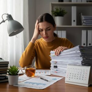 決算期の体調不良を回避！会計担当者のセルフケア術