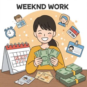 時間がない人必見！週末だけの単発バイトで年間50万円稼ぐ方法